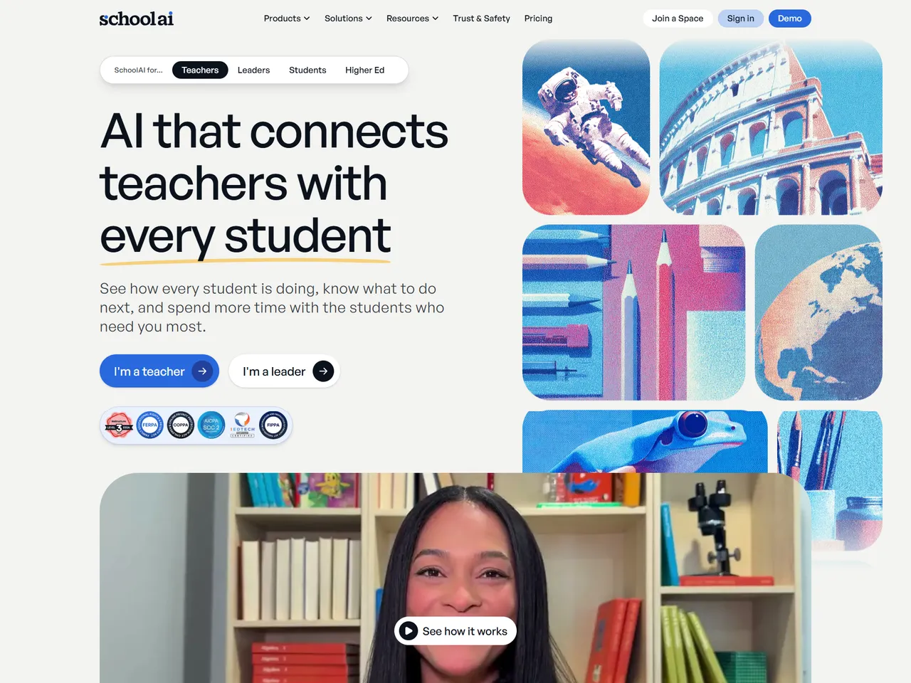 SchoolAI website